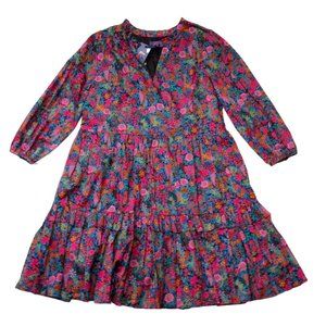 J. Crew Liberty Floral Multicolor Popover Dress